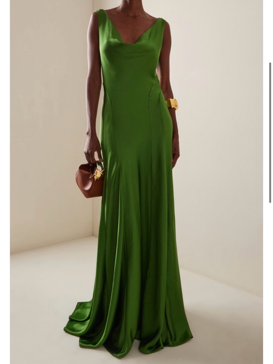Anna Quan Dresses & Skirts - Anna Quan Keira Dress Satin Fern Green